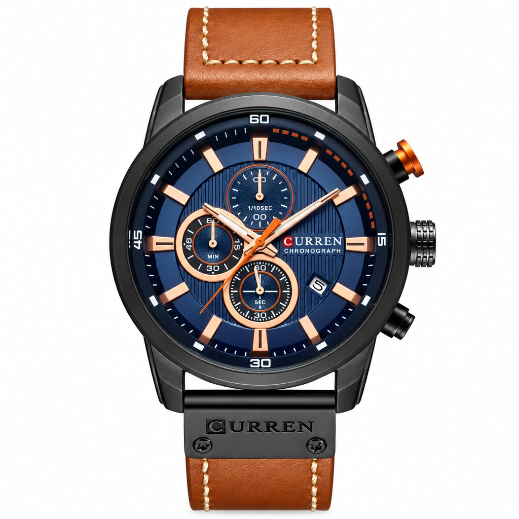 CURREN Brand Watch Men Leather Sports Watches Men&