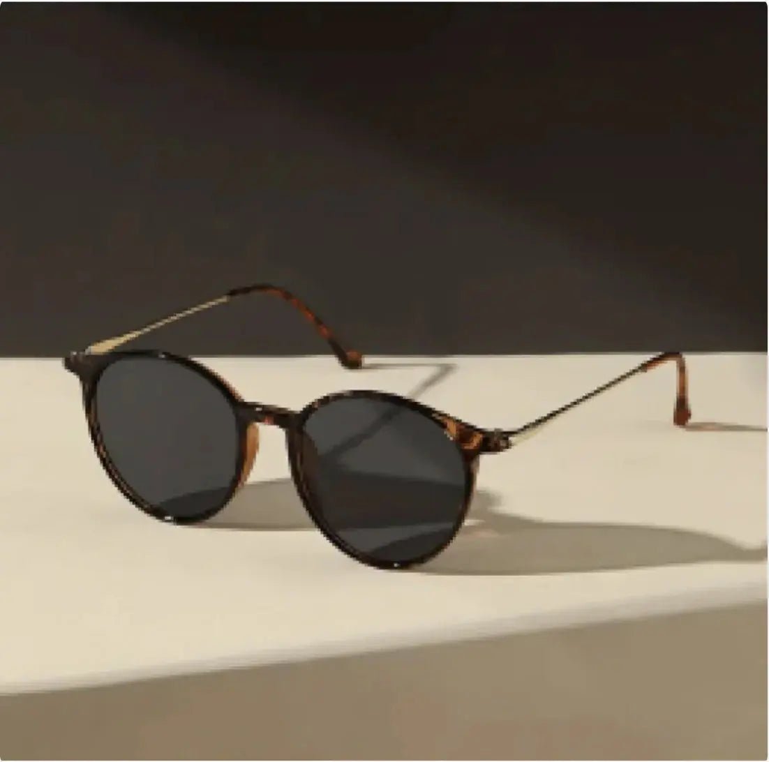 Volleria Classic Round Metal SunglassesGlassesVolleriaVolleriaTB428IIL5Leopard Black LensVolleria Classic Round Metal Sunglasses Volleria