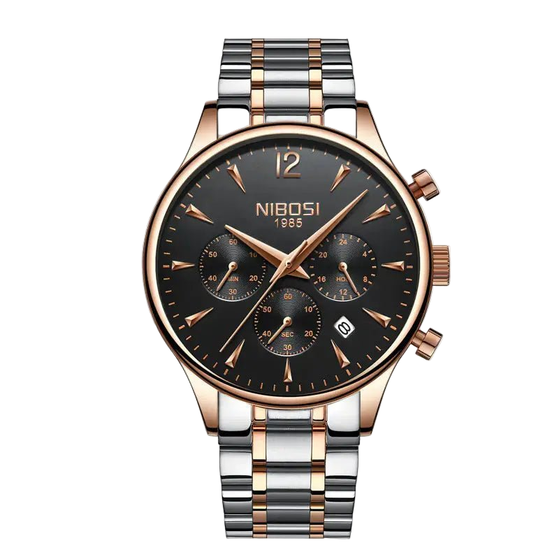 Volleria Slink Waterproof Unisex Quartz WatchWomen WatchVolleriaVolleria1775389035345608705Black and silverVolleria Sleek Waterproof Unisex Quartz Watch Volleria