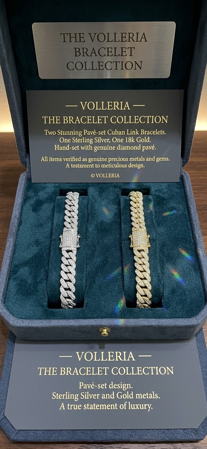 Volleria Miami Cuban Bracelet Iced Volleria