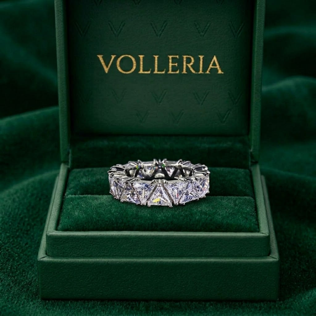 olleria Triangle Eternity Ring Volleria