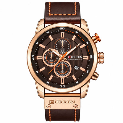 CURREN Brand Watch Men Leather Sports Watches Men&