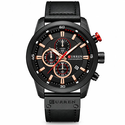 CURREN Brand Watch Men Leather Sports Watches Men&