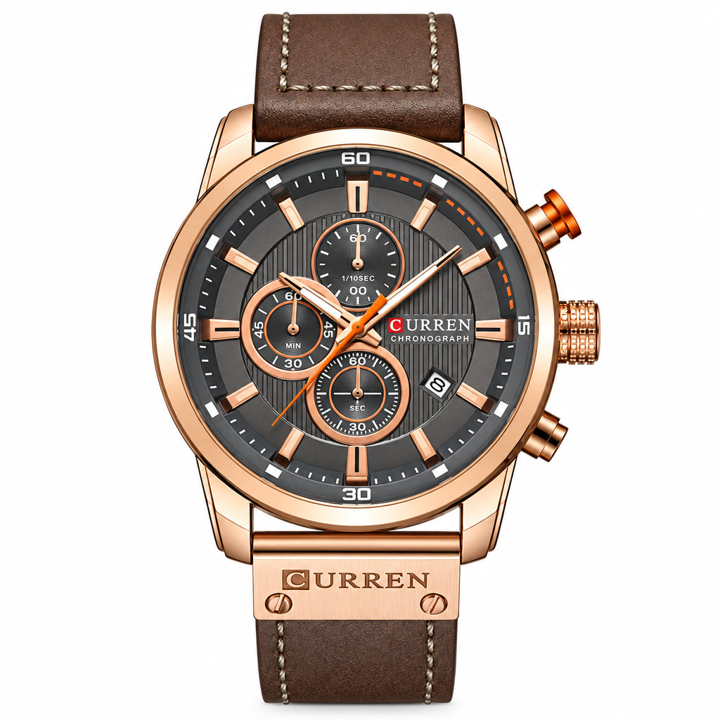 CURREN Brand Watch Men Leather Sports Watches Men&