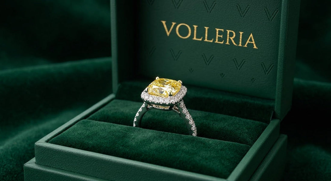 Volleria Canary Crystal Ring Volleria
