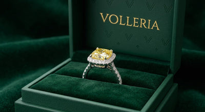 Volleria Canary Crystal Ring