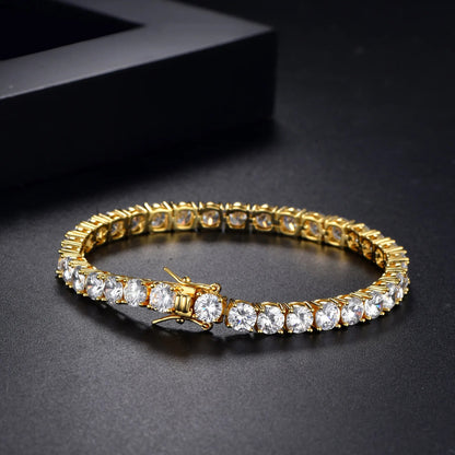 100% S925 Sterling Silver 2-6mm Real Moissanite Tennis Bracelet for Women Wedding Jewelry Christmas Exquisite Gift Volleria