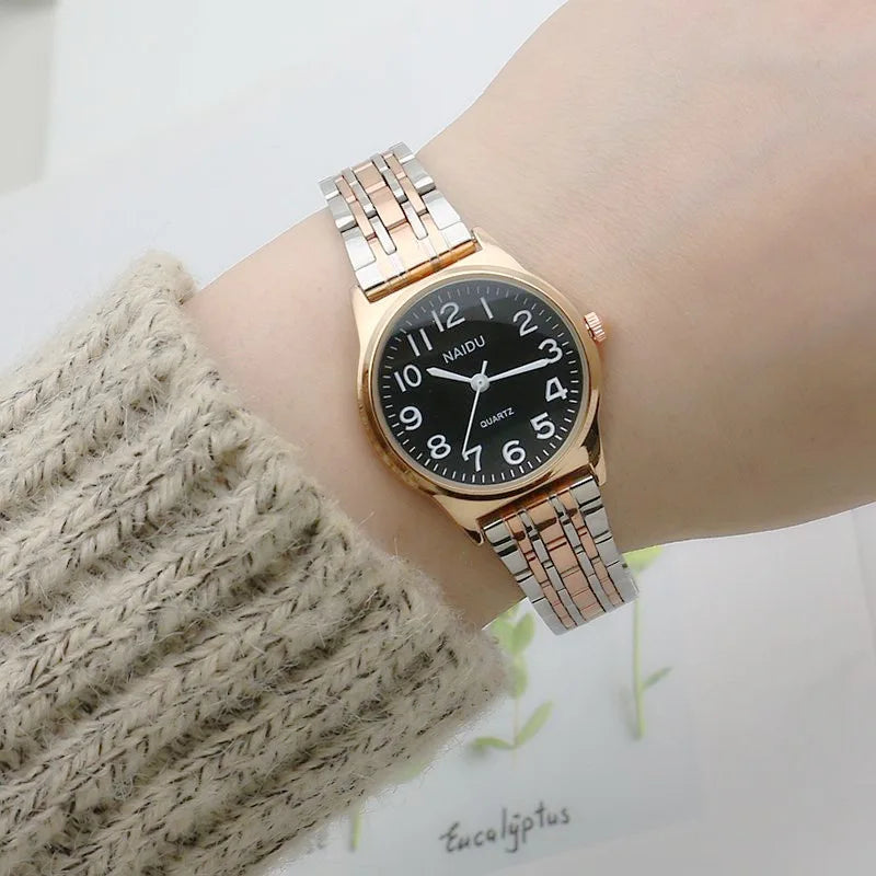 Luxury Brand Women Watch Fashion Number Stainless Steel Quartz Wristwatch Simple Elegant Ladies Clock Reloj Mujer Dropshipping Volleria