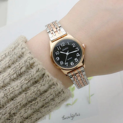 Luxury Brand Women Watch Fashion Number Stainless Steel Quartz Wristwatch Simple Elegant Ladies Clock Reloj Mujer Dropshipping Volleria