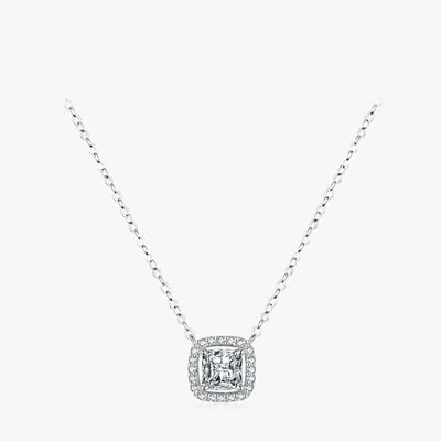 Radiant Square Zirconia Necklace