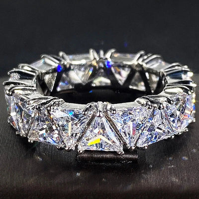 olleria Triangle Eternity Ring