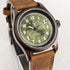 PVD Bronze Case TANDORIO 36mm Military Field Watch Men Japanese NH35A Automatic Movement Sapphire 200M Waterproof Pilot Watches Volleria