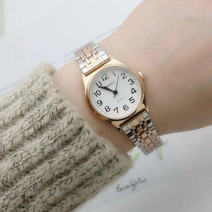Luxury Brand Women Watch Fashion Number Stainless Steel Quartz Wristwatch Simple Elegant Ladies Clock Reloj Mujer Dropshipping Volleria