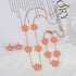 Simple 316L Stainless Steel Flower Five Leaf Necklace Bracelet Earrings 18K Gold Plated Jewelry Set For Women Girl Gift Clover Volleria
