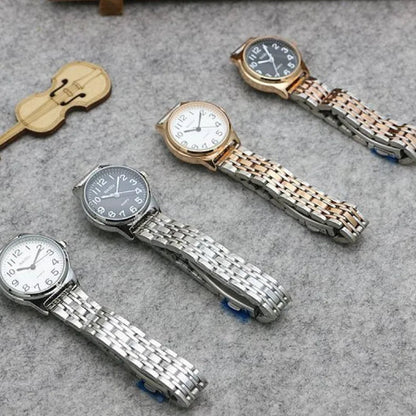 Luxury Brand Women Watch Fashion Number Stainless Steel Quartz Wristwatch Simple Elegant Ladies Clock Reloj Mujer Dropshipping Volleria