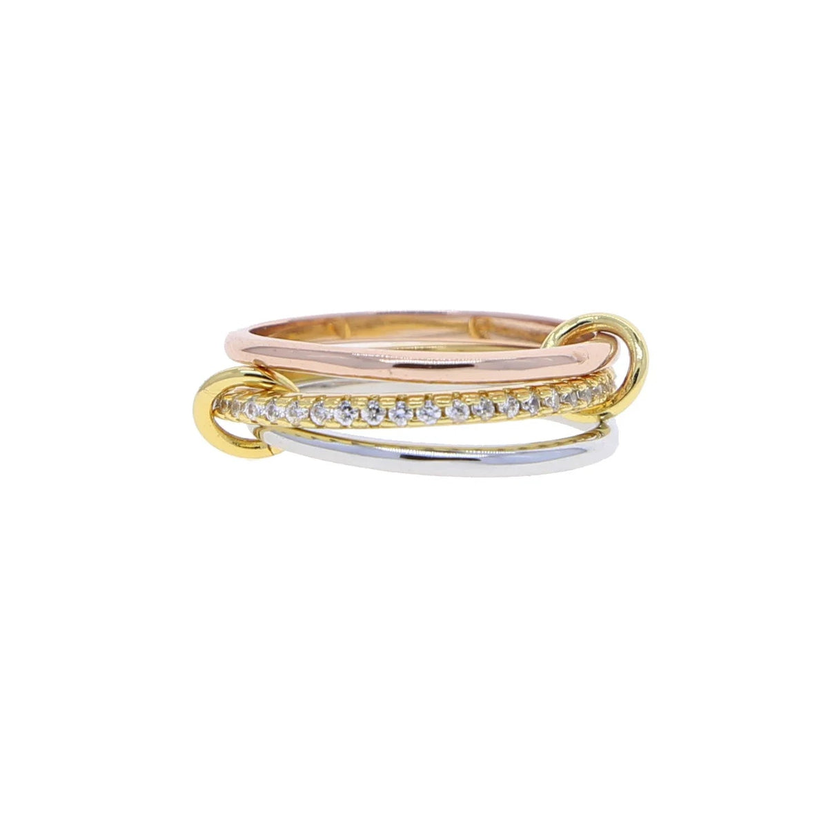 2026 New Spinelli Stacking Engagement Rings For Women Iced Out Micro Paved 5A CZ Mix Color Multi Pieces Stack Finger Jewelry Volleria