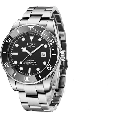 Gent's Precision Quartz Steel Watch