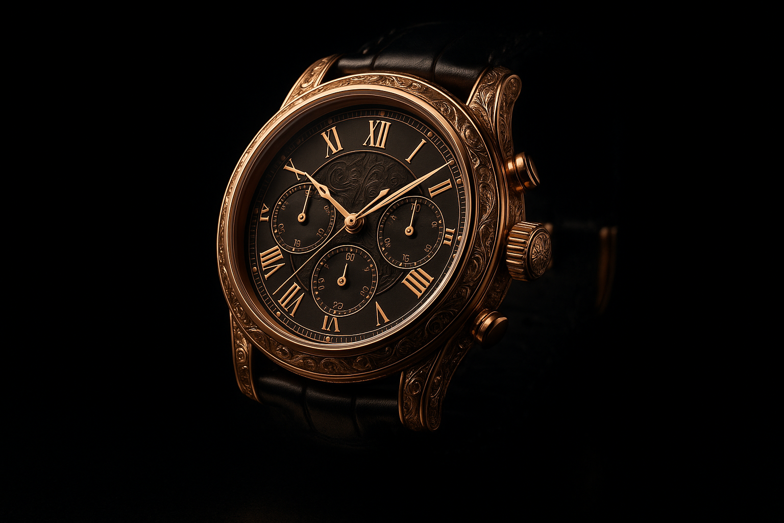 Dark Background luxury Watch